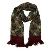 Dolce & Gabbana Lyxig Multi-färgad Sidenscarf Multicolor, Herr