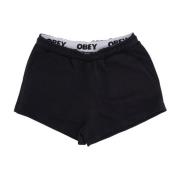 Obey Lisa Terry Svarta Shorts Black, Dam