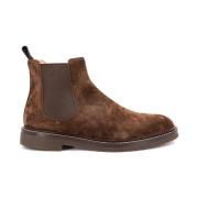 Brunello Cucinelli Italienska Mocka Ankelboots Urban Stil Brown, Herr