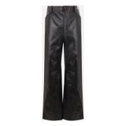 Bally Stiliga Wide Leg Byxor Black, Herr