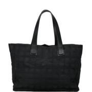 Chanel Vintage Pre-owned Tyg totevskor Black, Dam