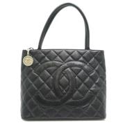 Chanel Vintage Pre-owned Laeder totevskor Black, Dam