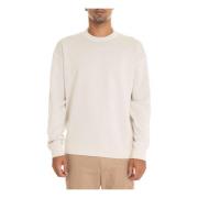 Boss Kontrast Interiör Crewneck Sweatshirt Beige, Herr