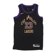 Nike LeBron James NBA City Edition Tank Top Black, Herr