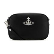 Vivienne Westwood Anna Crossbody Väska i Svart Syntetiskt Läder Black,...