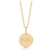 Frk. Lisberg Be Kind Always Halsband Hänge 14K Guld Yellow, Dam