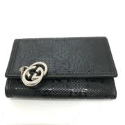 Gucci Vintage Pre-owned Laeder nyckelhllare Black, Dam