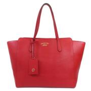 Gucci Vintage Pre-owned Laeder totevskor Red, Dam