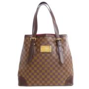 Louis Vuitton Vintage Pre-owned Tyg axelremsvskor Brown, Dam