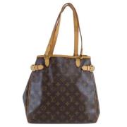 Louis Vuitton Vintage Pre-owned Canvas axelremsvskor Brown, Dam