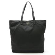 Prada Vintage Pre-owned Nylon totevskor Black, Dam