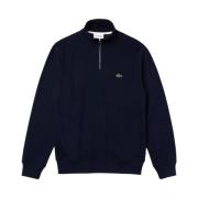 Lacoste Blå Zip Neck Sweatshirt Blue, Herr