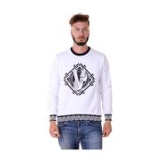 Versace Jeans Couture Hoodie Sweatshirt White, Herr