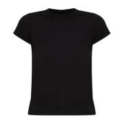 Rick Owens Cropped Level T-Shirt Black, Dam