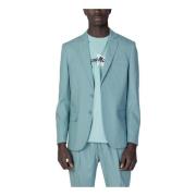 Antony Morato Grön Knäppt Blazer Reverskrage Green, Herr