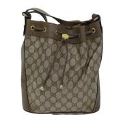 Gucci Vintage Pre-owned Canvas gucci-vskor Beige, Dam