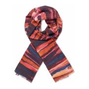 Masai Abstrakt Tryck Halsduk Sun Tomato Multicolor, Dam