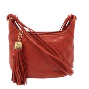 Chanel Vintage Pre-owned Laeder chanel-vskor Red, Dam