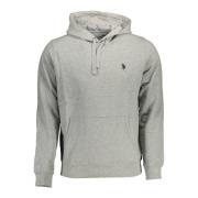 U.s. Polo Assn. Grå Långärmad Sweatshirt med Brodyr Gray, Herr