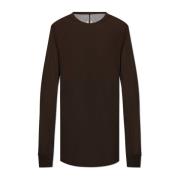 Rick Owens Level Långärmad T-shirt Brown, Herr