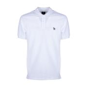 PS By Paul Smith Ekologisk Bomull Zebra Polo Shirt White, Herr