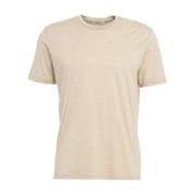 Stefan Brandt Merino Jersey Crew Neck T-shirt Beige, Herr