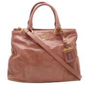 Prada Vintage Pre-owned Laeder totevskor Pink, Dam