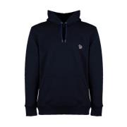 PS By Paul Smith Svart Zebra Patch Hoodie Blue, Herr