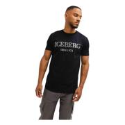 Iceberg 5D Logo T-shirt Herr Svart Black, Herr