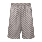 Gucci Signature GG Supreme Print Shorts Beige, Herr