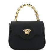 Versace Mini Top Handle Läder Väska Black, Dam