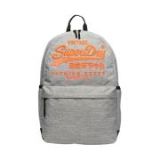 Superdry Grå Print Ryggsäck med Dragkedja Gray, Herr