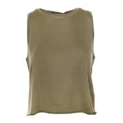 Drykorn Ribbad Tanktop Vallie Green, Dam