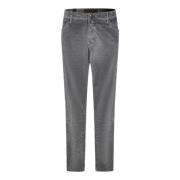 Hand Picked Stålgrå Corduroy Slim-Fit Byxor Gray, Herr