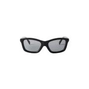 TotêMe Modern Cat-Eye Solglasögon med UV-skydd Black, Dam