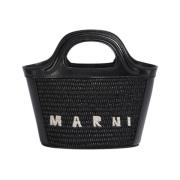 Marni Raffia Micro Väska Black, Dam