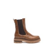 Nerogiardini Chelsea läder ankelboots i tan Brown, Dam