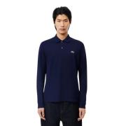 Lacoste Långärmad Polo Herr Mörkblå Blue, Herr