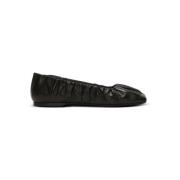 Balmain Eden ballet flats i rynkat lammnappa Black, Dam