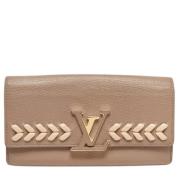 Louis Vuitton Vintage Pre-owned Laeder plnbcker Beige, Dam