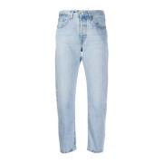 Levi's Blå Denim Wide Leg Jeans Blue, Dam