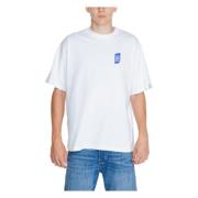 Replay Vit Bomull T-shirt Herr Korta ärmar White, Herr