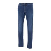 Incotex Slim Fit Mörkblå Jeans Blue, Herr