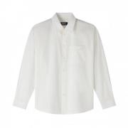 A.p.c. Oversized Klassisk Skjorta White, Dam