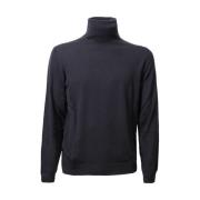 Zanone Blå Flexwool Turtleneck Tröja Blue, Herr