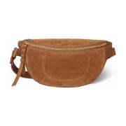 Jérôme Dreyfuss Banana Läder Crossbody Väska Brown, Dam