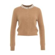 Liu Jo Pärlbroderad Cardigan Beige, Dam