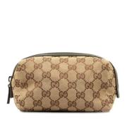 Gucci Vintage Pre-owned Canvas kuvertvskor Beige, Dam