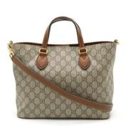 Gucci Vintage Pre-owned Canvas gucci-vskor Beige, Dam