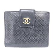 Chanel Vintage Pre-owned Laeder plnbcker Gray, Dam